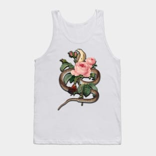 Vintage Cobra and Pink Roses Tank Top